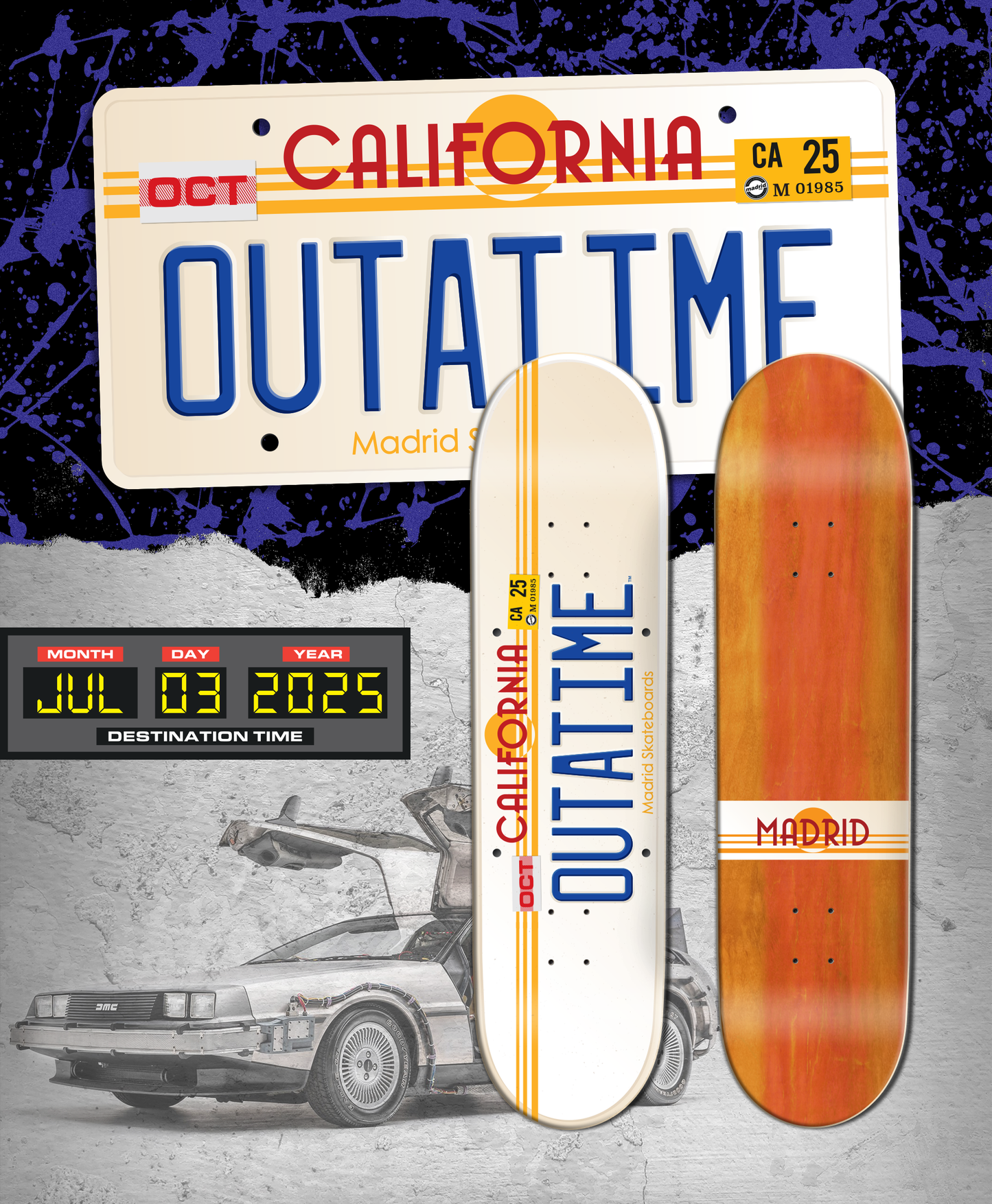 Madrid "Outatime" Skateboard Deck