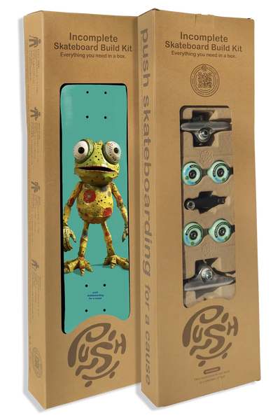 PUSH "Frogster" 7.75" IN-COMPLETE SKATEBOARD - X747X