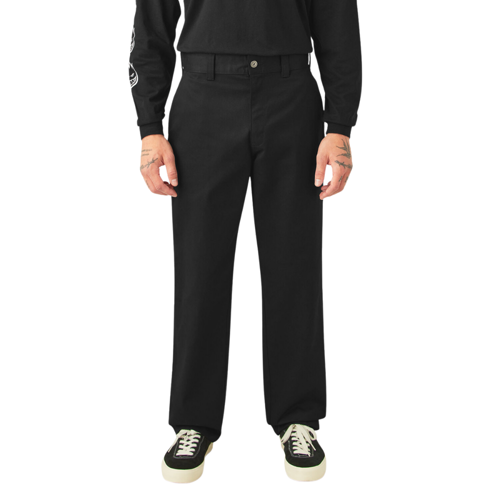 Dickies X Spitfire Twill Flannel Cuff Pants - Black