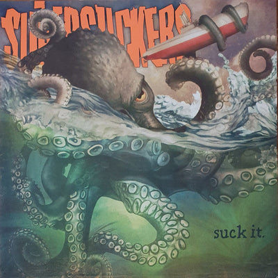 Supersuckers - Suck It. Sea Green/Neon Orange Splatter Color Vinyl LP Record