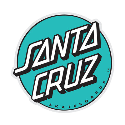 Santa Cruz Skateboards Turquoise Dot Logo Sticker - X747X