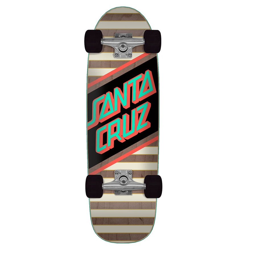Santa Cruz Street Skate Cruiser Complete - 8.79" Striped