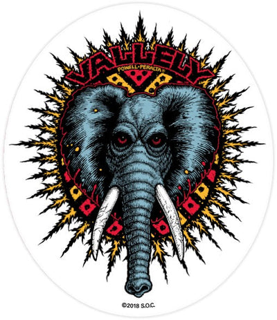 Powell Peralta Mike Vallely Elephant Sticker - X747X
