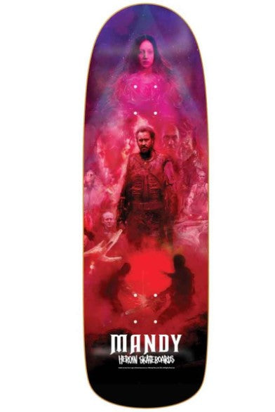 HEROIN x MANDY "POSTER" SHAPED 9.6" SKATEBOARD DECK - X747X