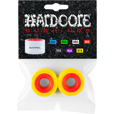 Hardcore Bushings Barrel Bushing 97a - Yellow/Red (Set) - X747X