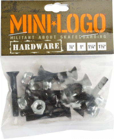 Mini Logo Hardware 7/8" Phillips - Black - X747X