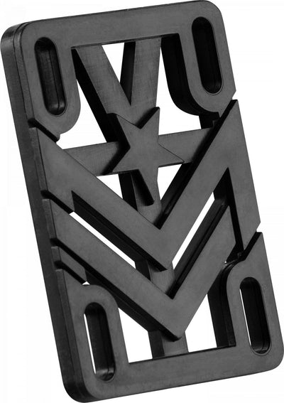 Mini Logo Rigid Riser Pads 1/4" - Black (Set of 2) - X747X