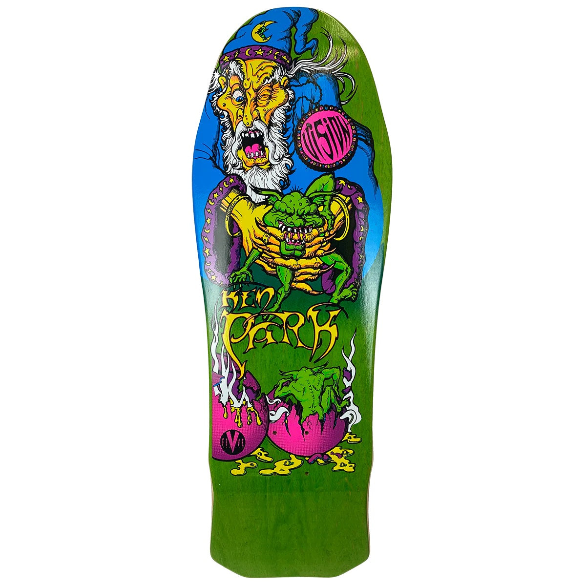 Vision Ken Park Wizard Skateboard Deck - 10″ Green Stain