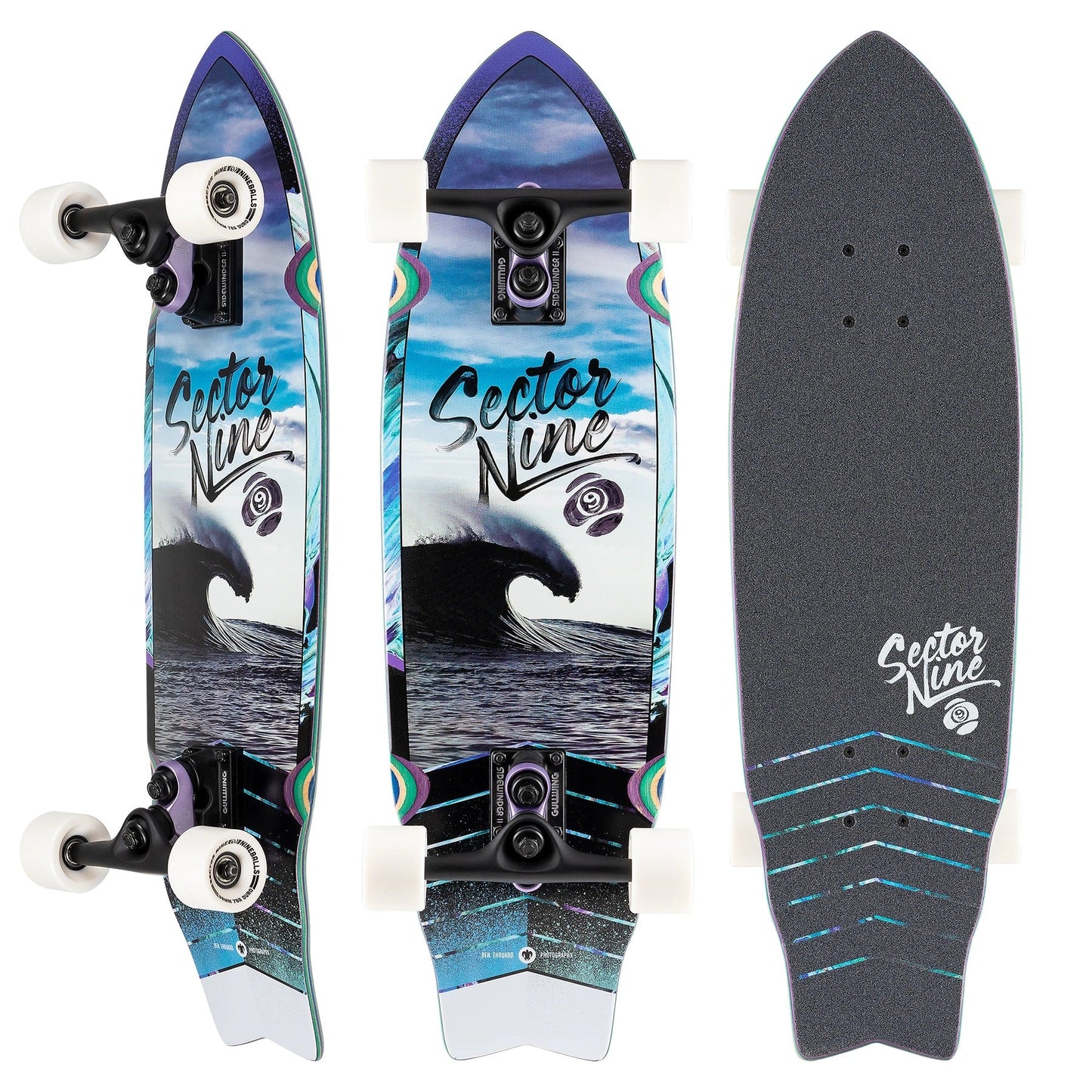 Sector 9 Wavepark Shadow Complete Cruiser - 8.75″