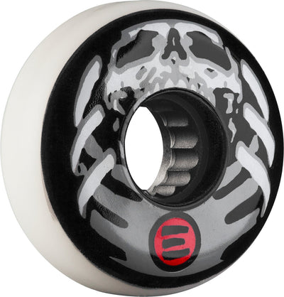 Eulogy Retro Jaren Grob Aggressive Inline Wheels 58mm 89A - White (Set of 4) - X747X
