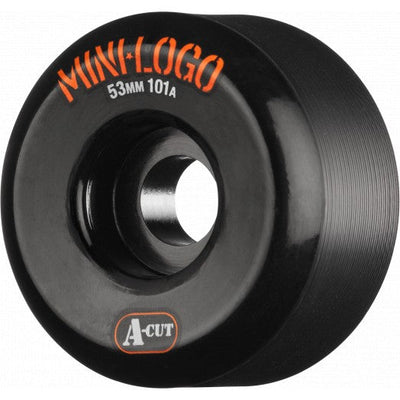 Mini Logo Wheels A-Cut 53mm 101a - Black (Set of 4) - X747X