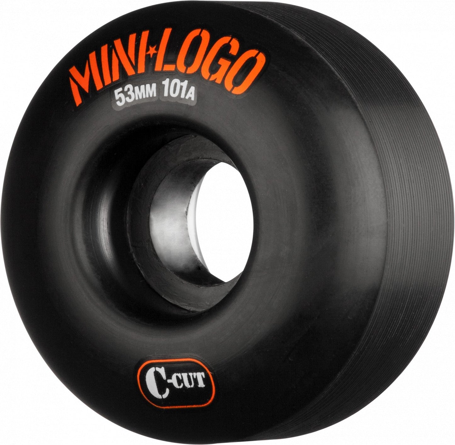 Mini Logo Wheels C-Cut 53mm 101a - Black (Set of 4)