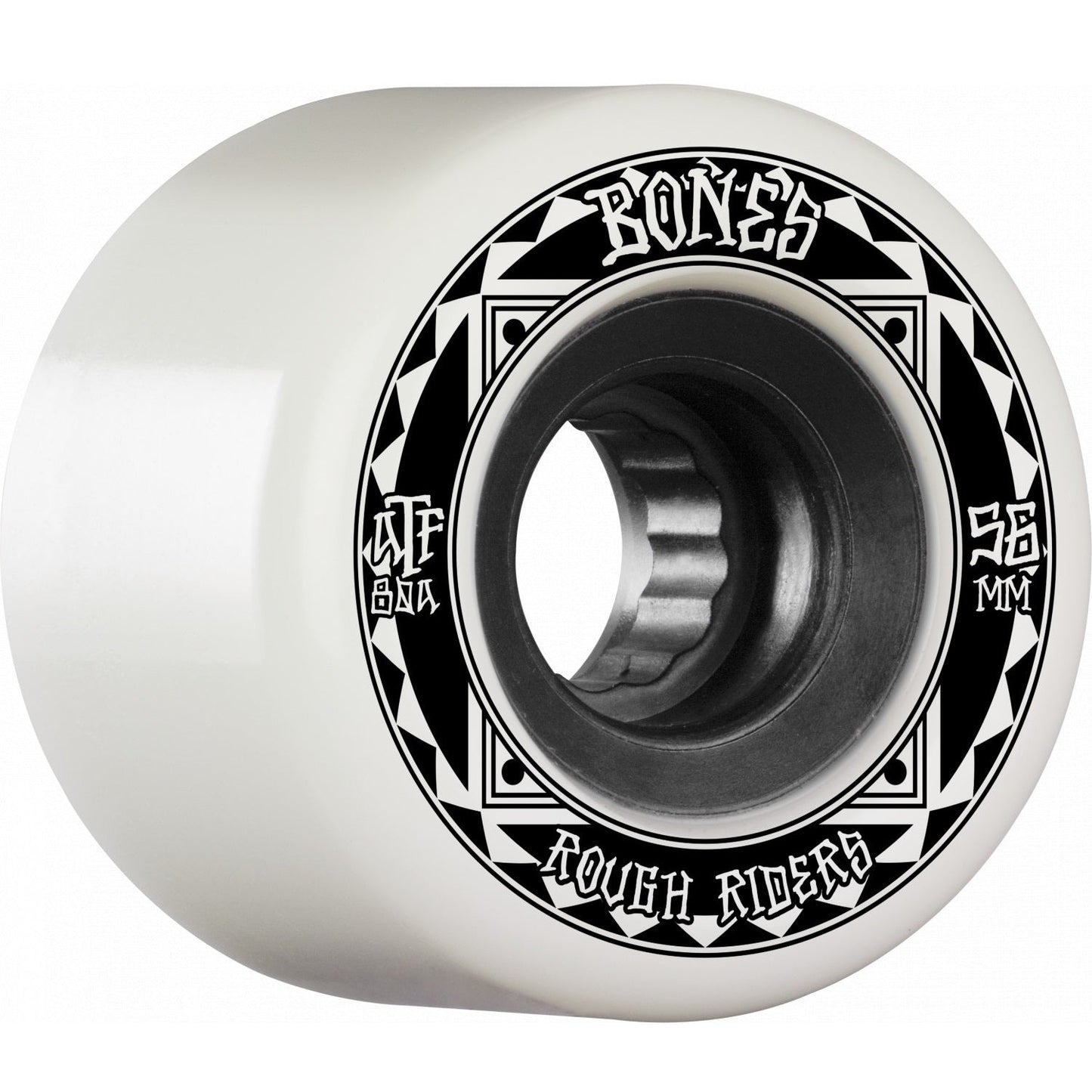 Bones ATF Rough Rider Runners 56mm 80a Wheels - White (Set of 4) - X747X