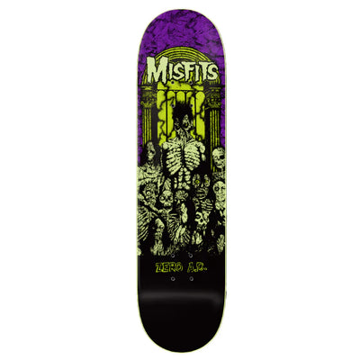 Zero Misfits Zero A.D. Skateboard Deck - 8.5" Glow in The Dark