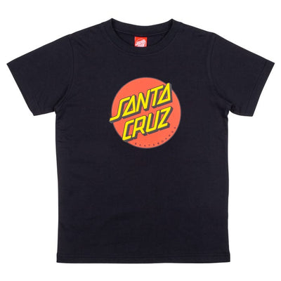 Santa Cruz Classic Dot Short Sleeve Youth T-Shirt - Black - X747X