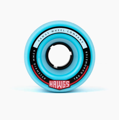 Hawgs Fatty Wheels 63mm 78a - Blue (Set of 4) - X747X