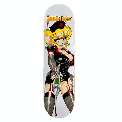 Hook-Ups Nurse Natsuki Skateboard Deck - 8.5″ - X747X