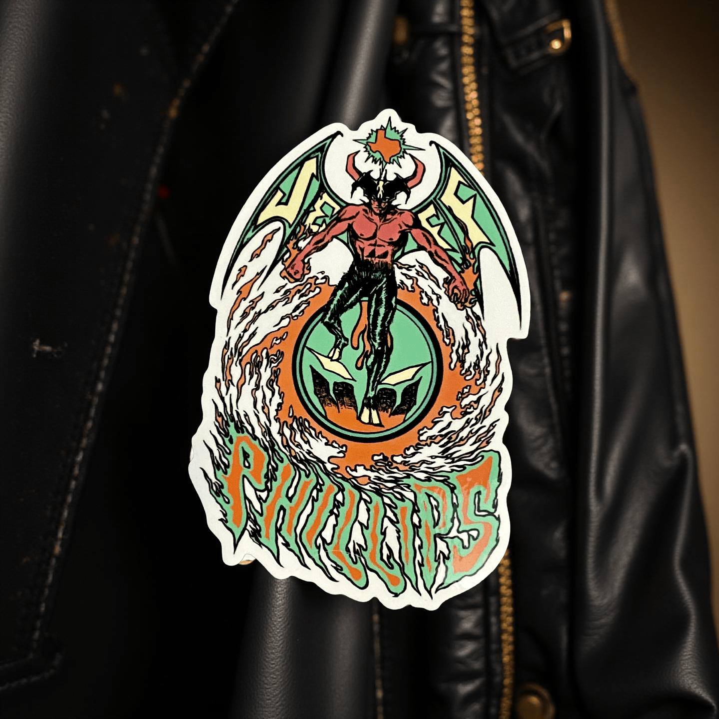Jeff Phillips Devil Man Sticker 3.7" - X747X