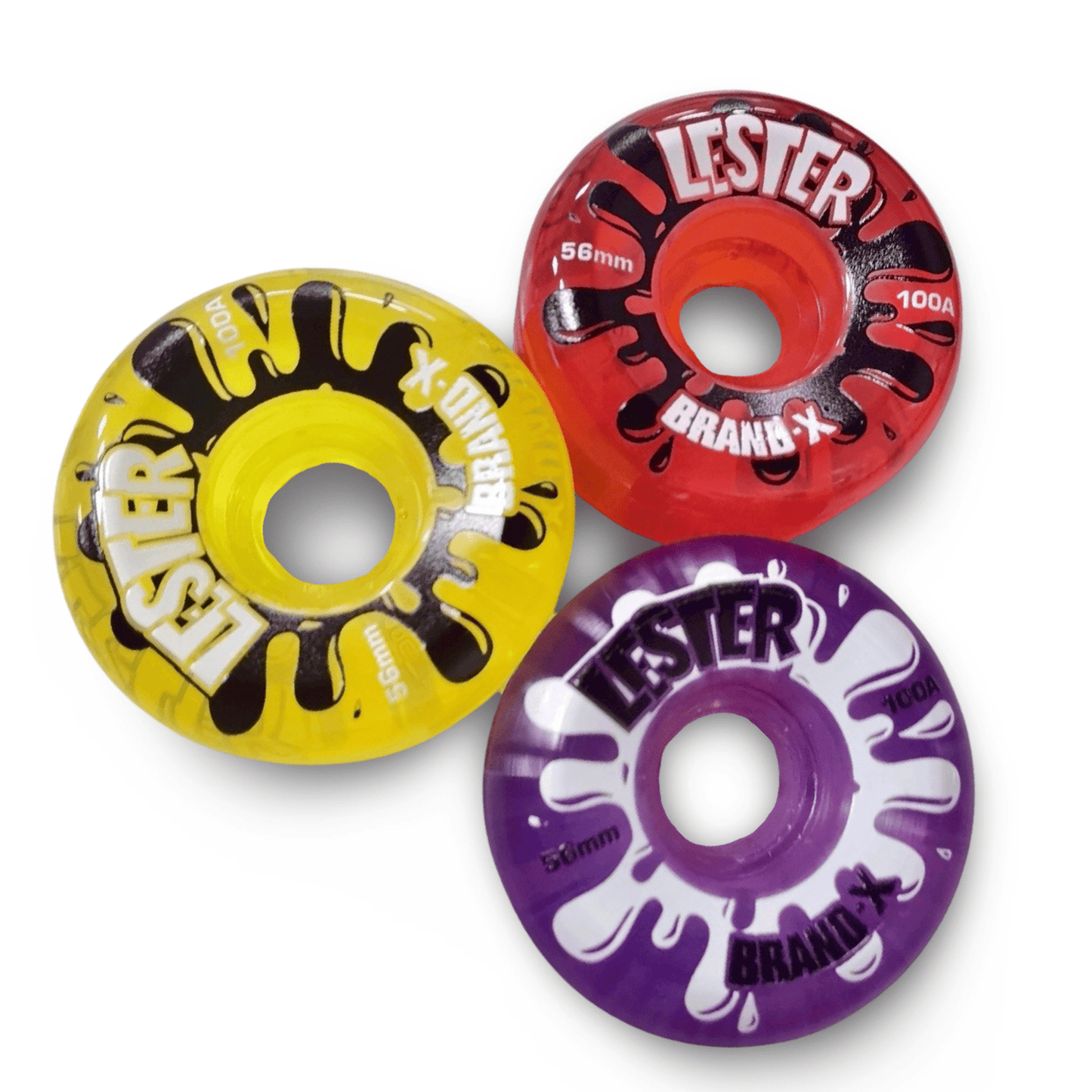 Lester Kasai HARD TRANSLUCENT Wheels 56mm/100a - X747X