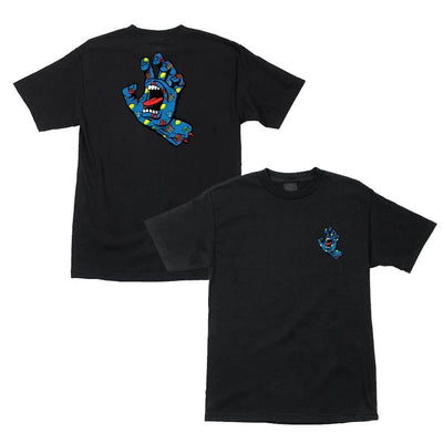 Santa Cruz Jackpot Hand Short Sleeve Mens T-Shirt - Black - X747X