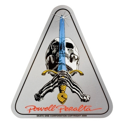Powell Peralta Skull Sword Triangle Skateboard Sticker - X747X