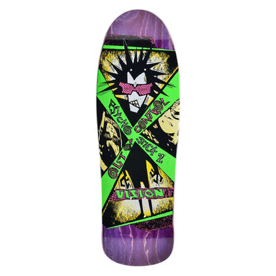 VISION "PSYCHO STICK 2" 10" SKATEBOARD DECK - X747X