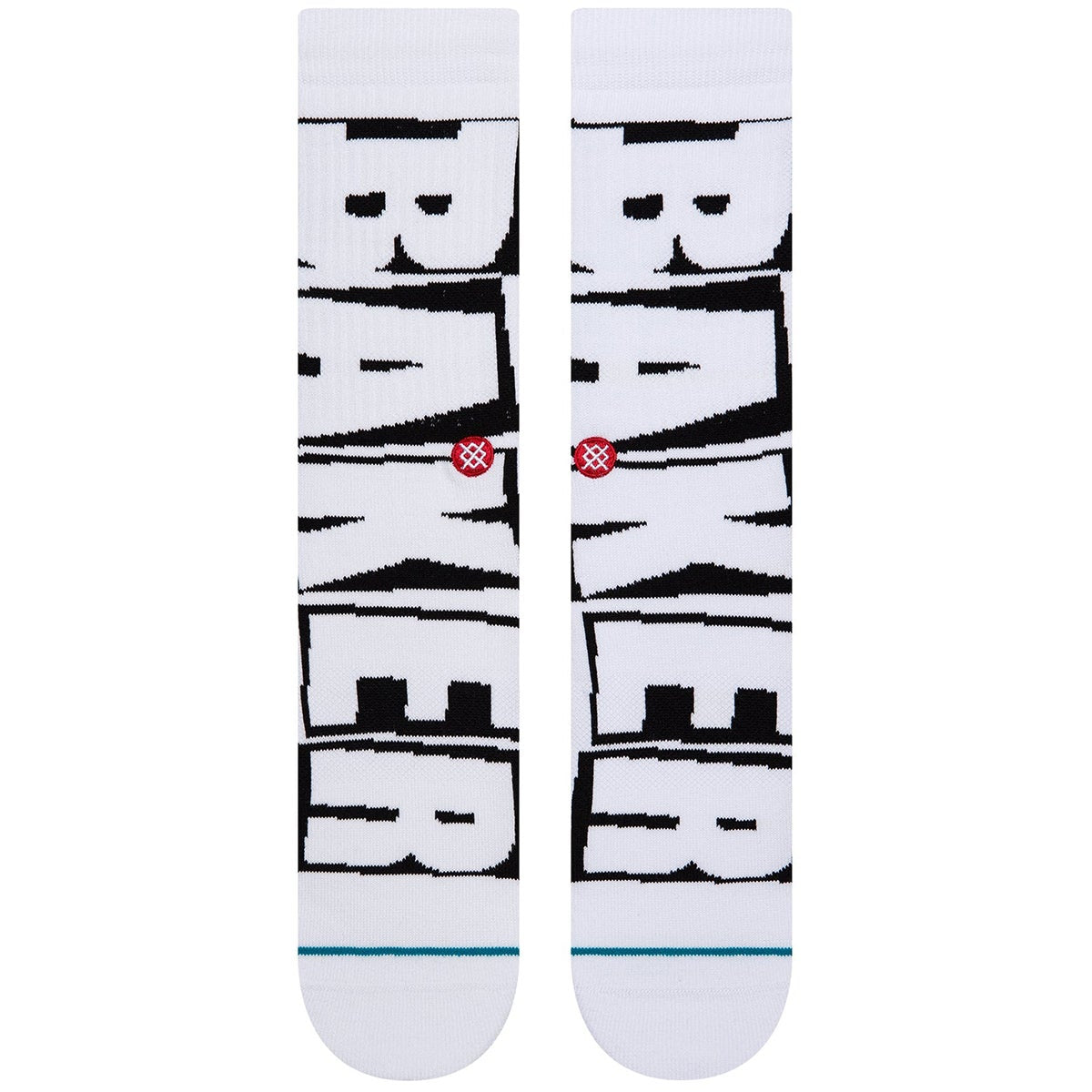 Stance Baker Crew Socks - White
