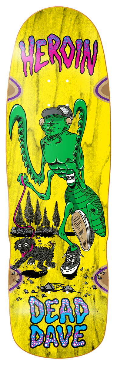Heroin Dead Dave Bug 10.1" Skateboard Deck - X747X