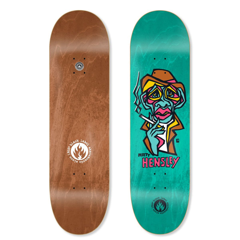BLACK LABEL Matt Hensley "SMOKING SECTION" 9" SKATEBOARD DECK - X747X