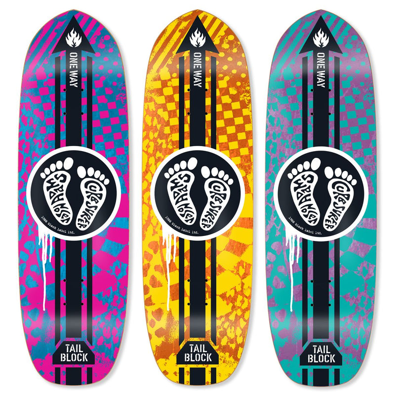 Black Label Adams "Curb Surfer" 9.75" Skateboard Deck - X747X