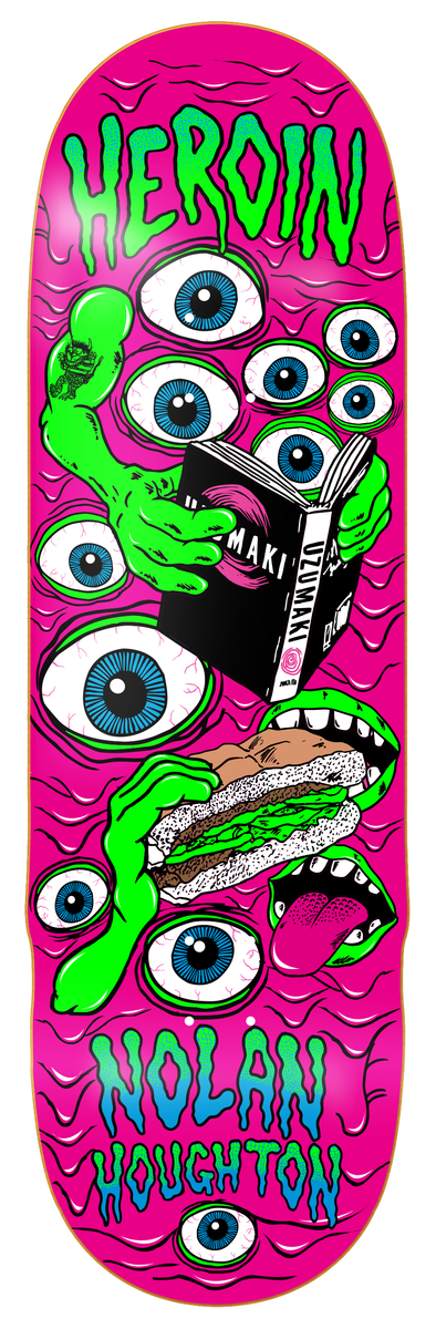 Heroin Houghtan Mutate Or Die 9.5" Skateboard Deck - X747X