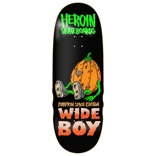 HEROIN Pumpkin Spice Wide Boy 10.75" SKATEBOARD DECK