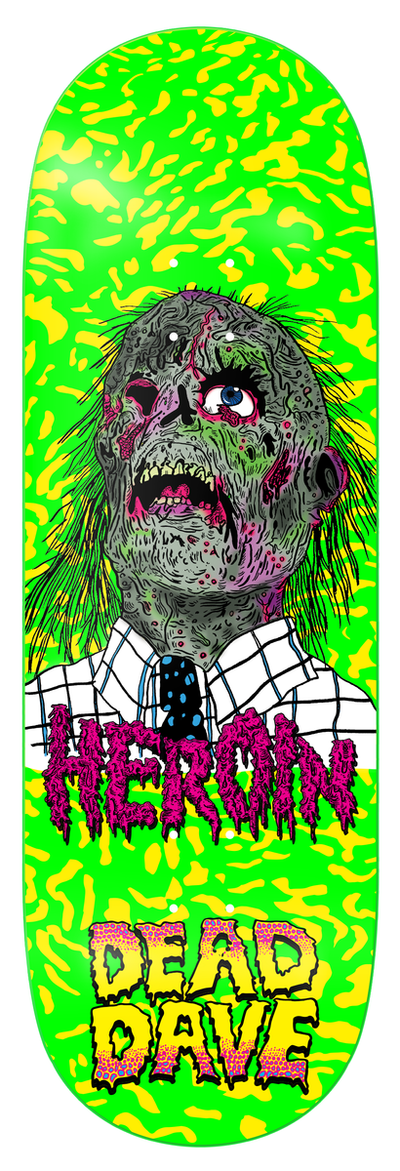 HEROIN Dead Dave Dead Head 10.125" SKATEBOARD DECK - X747X