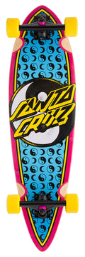 Santa Cruz Yin Yang Dot Pintail Cruzer Complete Skateboard 9.2 x 33 - X747X