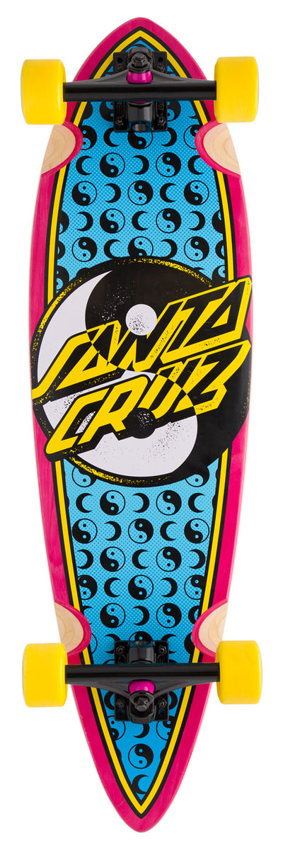 Santa Cruz Yin Yang Dot Pintail Cruzer Complete Skateboard 9.2 x 33 - X747X