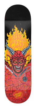 SANTA CRUZ x STRANGER THINGS HELLFIRE CLUB 8.25" COMPLETE SKATEBOARD - X747X