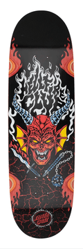 Santa Cruz x Stranger Things Hellfire Club Flames Skateboard Deck - 9″ - X747X