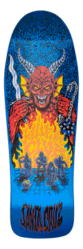 SANTA CRUZ x STRANGER THINGS KNOX HELLFIRE PIT 10.07" SKATEBOARD DECK - X747X