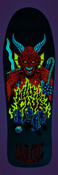SANTA CRUZ x STRANGER THINGS KNOX HELLFIRE PIT 10.07" SKATEBOARD DECK - X747X