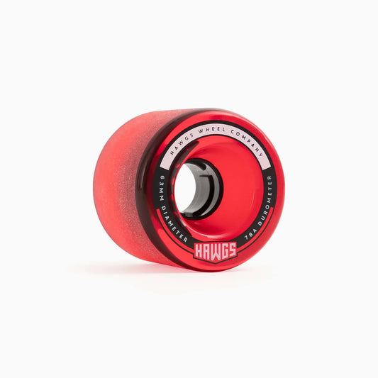 Hawgs Fatty Wheels 63mm 78a - Clear Red (Set of 4)