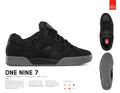 éS One Nine 7 Black / Grey Skateboard Shoes - X747X