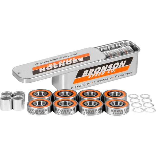 Bronson G3 Bearings Single Set Tin with Spacers+Washers - X747X
