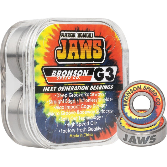 Bronson Aaron Jaws Homoki Pro G3 Skateboard Bearings (8 Pack) - X747X