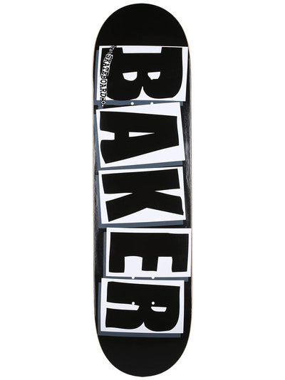Baker Brand Logo Skateboard Deck - 8.475″ Black/White - X747X