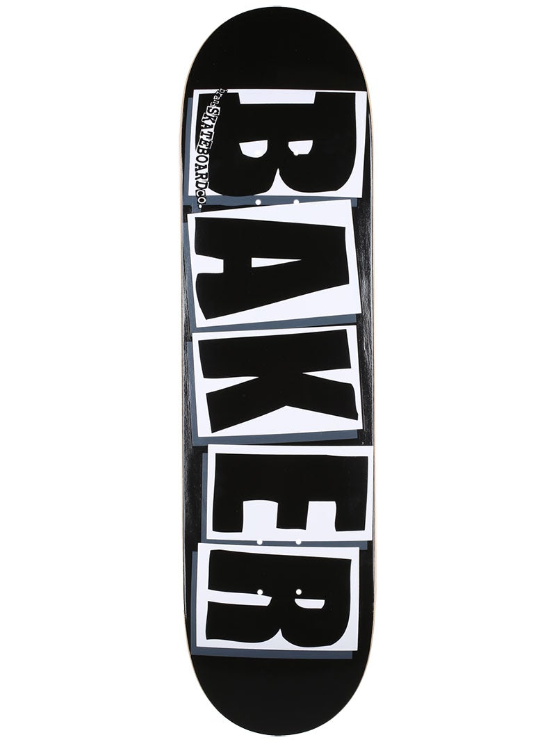 Baker Brand Logo Skateboard Deck - 8.475″ Black/White - X747X