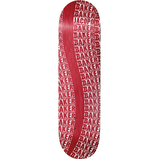Baker Jacopo Carozzi Wavy Skateboard Deck - 8.125″ Red