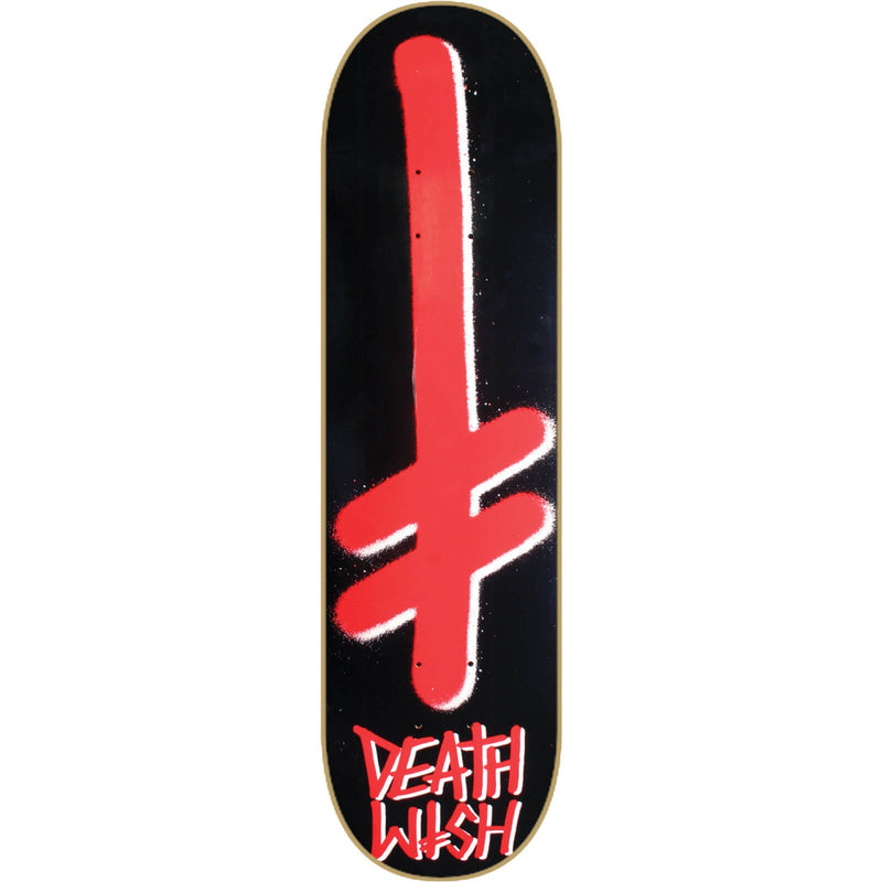 Deathwish Gang Logo Skateboard Deck 8.25" - Black/Red - X747X