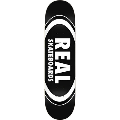 Real Classic Oval Skateboard Deck - 8.25″ Black - X747X