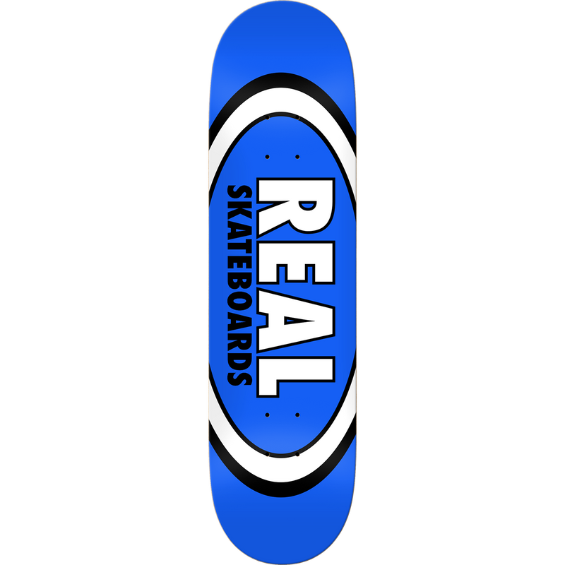 Real Classic Oval Skateboard Deck - 8.5″ Blue - X747X