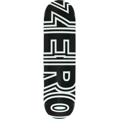 Zero Bold Skateboard Deck - 8.75" Black/White - X747X
